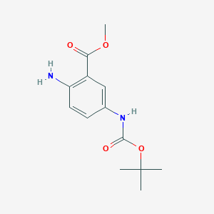 Methyl 2-amino-5-{[(tert-butoxy)carbonyl]amino}benzoate