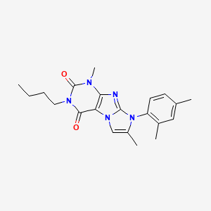 2-Butyl-6-(2,4-dimethylphenyl)-4,7-dimethylpurino[7,8-a]imidazole-1,3-dione