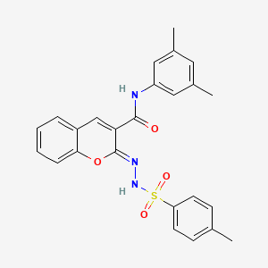 (Z)-N-(3,5-dimethylphenyl)-2-(2-tosylhydrazono)-2H-chromene-3-carboxamide