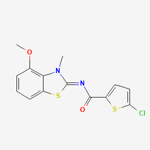 (E)-5-chloro-N-(4-methoxy-3-methylbenzo[d]thiazol-2(3H)-ylidene)thiophene-2-carboxamide