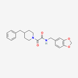 N-(benzo[d][1,3]dioxol-5-ylmethyl)-2-(4-benzylpiperidin-1-yl)-2-oxoacetamide