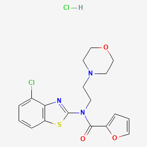 N-(4-chlorobenzo[d]thiazol-2-yl)-N-(2-morpholinoethyl)furan-2-carboxamide hydrochloride