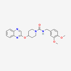 N-(3,4-dimethoxybenzyl)-4-(quinoxalin-2-yloxy)piperidine-1-carboxamide