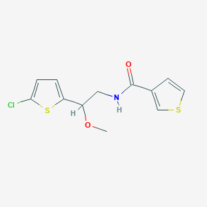 N-(2-(5-chlorothiophen-2-yl)-2-methoxyethyl)thiophene-3-carboxamide