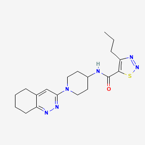 4-propyl-N-(1-(5,6,7,8-tetrahydrocinnolin-3-yl)piperidin-4-yl)-1,2,3-thiadiazole-5-carboxamide