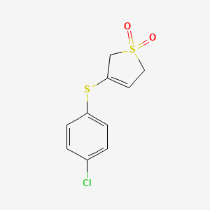 3-(4-Chlorophenyl)sulfanyl-2,5-dihydrothiophene 1,1-dioxide