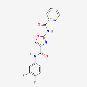 2-benzamido-N-(3,4-difluorophenyl)oxazole-4-carboxamide