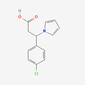 3-(4-chlorophenyl)-3-(1H-pyrrol-1-yl)propanoic acid
