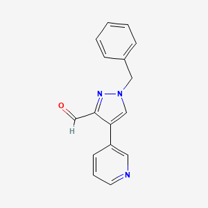 1-Benzyl-4-pyridin-3-ylpyrazole-3-carbaldehyde