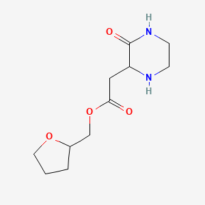 Tetrahydro-2-furanylmethyl 2-(3-oxo-2-piperazinyl)acetate