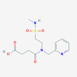 4-[{2-[(Methylamino)sulfonyl]ethyl}(pyridin-2-ylmethyl)amino]-4-oxobutanoic acid