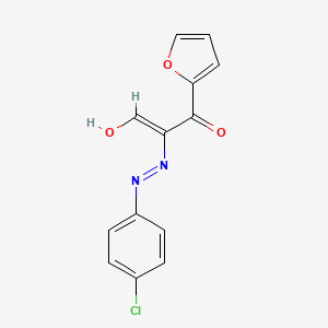 (Z)-2-[(4-chlorophenyl)diazenyl]-1-(furan-2-yl)-3-hydroxyprop-2-en-1-one