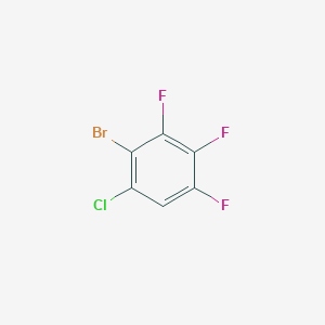 molecular formula C6HBrClF3 B2363915 2-Bromo-1-chloro-3,4,5-trifluorobenzene CAS No. 1000577-28-5