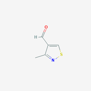 molecular formula C5H5NOS B2363919 3-methyl-1,2-thiazole-4-carbaldehyde CAS No. 17265-59-7
