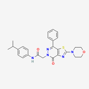 N-(4-isopropylphenyl)-2-(2-morpholino-4-oxo-7-phenylthiazolo[4,5-d]pyridazin-5(4H)-yl)acetamide