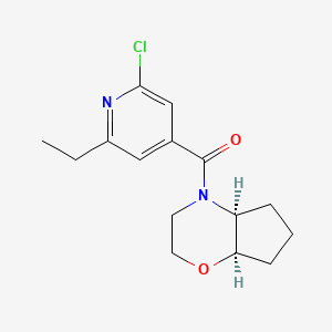 molecular formula C15H19ClN2O2 B2363960 Rac-4-[(4ar,7as)-octahydrocyclopenta[b]morpholine-4-carbonyl]-2-chloro-6-ethylpyridine CAS No. 2224304-53-2