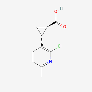 (1R,2R)-2-(2-Chloro-6-methylpyridin-3-yl)cyclopropane-1-carboxylic acid