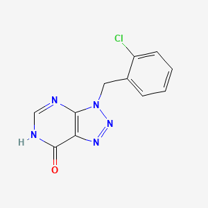 molecular formula C11H8ClN5O B2363971 3-(2-chlorobenzyl)-3,6-dihydro-7H-[1,2,3]triazolo[4,5-d]pyrimidin-7-one CAS No. 119222-35-4