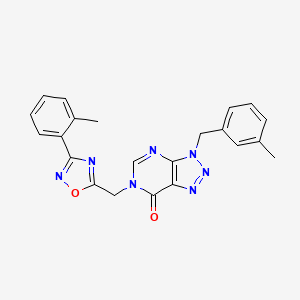 3-(3-methylbenzyl)-6-{[3-(2-methylphenyl)-1,2,4-oxadiazol-5-yl]methyl}-3,6-dihydro-7H-[1,2,3]triazolo[4,5-d]pyrimidin-7-one