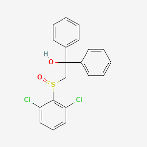molecular formula C20H16Cl2O2S B2363995 2-[(2,6-Dichlorophenyl)sulfinyl]-1,1-diphenyl-1-ethanol CAS No. 252026-44-1