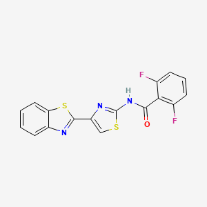N-(4-(benzo[d]thiazol-2-yl)thiazol-2-yl)-2,6-difluorobenzamide