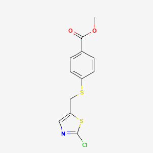 Methyl 4-{[(2-chloro-1,3-thiazol-5-yl)methyl]sulfanyl}benzenecarboxylate