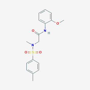 molecular formula C17H20N2O4S B2364050 N-(2-METHOXYPHENYL)-2-(N-METHYL4-METHYLBENZENESULFONAMIDO)ACETAMIDE CAS No. 428840-41-9