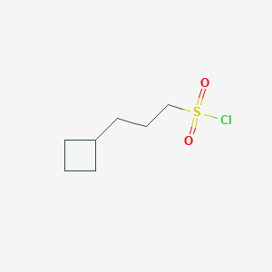 molecular formula C7H13ClO2S B2364063 3-Cyclobutylpropane-1-sulfonyl chloride CAS No. 2025788-52-5