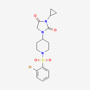 1-[1-(2-Bromobenzenesulfonyl)piperidin-4-yl]-3-cyclopropylimidazolidine-2,4-dione