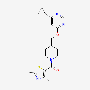 (4-(((6-Cyclopropylpyrimidin-4-yl)oxy)methyl)piperidin-1-yl)(2,4-dimethylthiazol-5-yl)methanone