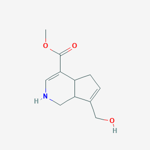 methyl 7-(hydroxymethyl)-2,4a,5,7a-tetrahydro-1H-cyclopenta[c]pyridine-4-carboxylate