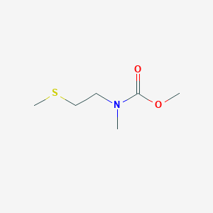 molecular formula C6H13NO2S B2364092 Methyl N-methyl-N-(2-methylsulfanylethyl)carbamate CAS No. 1603297-08-0