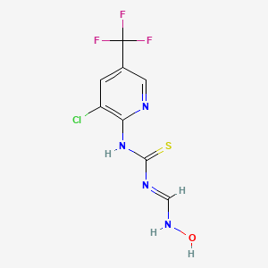 N-(3-Chloro-5-(trifluoromethyl)-2-pyridinyl)-N'-((hydroxyamino)methylene)thiourea