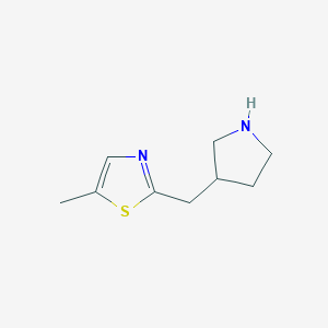 5-Methyl-2-[(pyrrolidin-3-yl)methyl]-1,3-thiazole