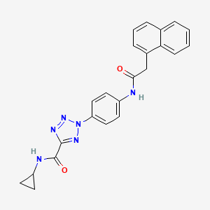 N-cyclopropyl-2-(4-(2-(naphthalen-1-yl)acetamido)phenyl)-2H-tetrazole-5-carboxamide