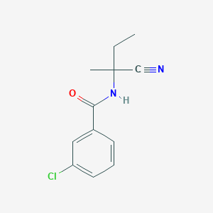 3-chloro-N-(1-cyano-1-methylpropyl)benzamide