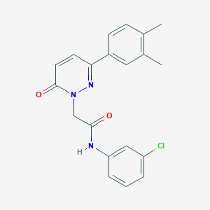 molecular formula C20H18ClN3O2 B2364144 N-(3-chlorophenyl)-2-[3-(3,4-dimethylphenyl)-6-oxopyridazin-1-yl]acetamide CAS No. 922979-60-0