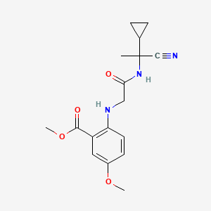 Methyl 2-({[(1-cyano-1-cyclopropylethyl)carbamoyl]methyl}amino)-5-methoxybenzoate