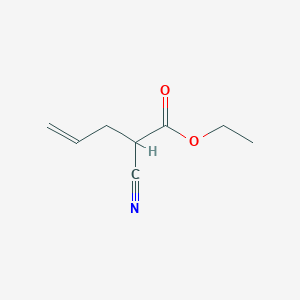 molecular formula C8H11NO2 B2364150 Ethyl 2-cyanopent-4-enoate CAS No. 3509-01-1