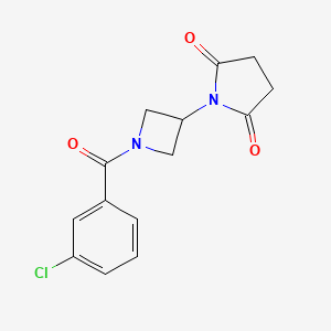 1-(1-(3-Chlorobenzoyl)azetidin-3-yl)pyrrolidine-2,5-dione