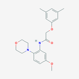 2-(3,5-dimethylphenoxy)-N-[5-methoxy-2-(4-morpholinyl)phenyl]acetamide