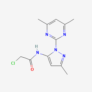 2-chloro-N-[1-(4,6-dimethylpyrimidin-2-yl)-3-methyl-1H-pyrazol-5-yl]acetamide