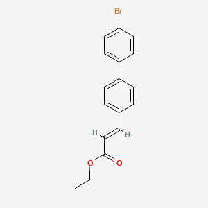 molecular formula C17H15BrO2 B2364203 Ethyl (E)-3-[4-(4-bromophenyl)phenyl]prop-2-enoate CAS No. 190729-08-9