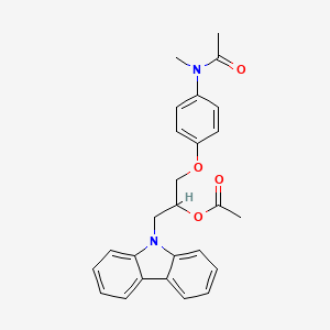 molecular formula C26H26N2O4 B2364207 1-(9H-carbazol-9-yl)-3-(4-(N-methylacetamido)phenoxy)propan-2-yl acetate CAS No. 1021211-34-6