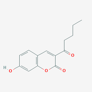 molecular formula C14H14O4 B2364209 7-hydroxy-3-pentanoyl-2H-chromen-2-one CAS No. 919742-28-2
