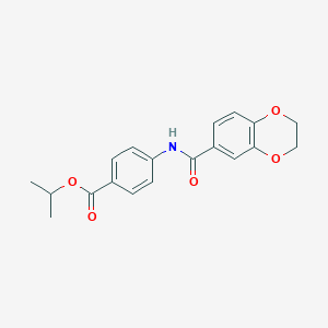 Isopropyl 4-[(2,3-dihydro-1,4-benzodioxin-6-ylcarbonyl)amino]benzoate