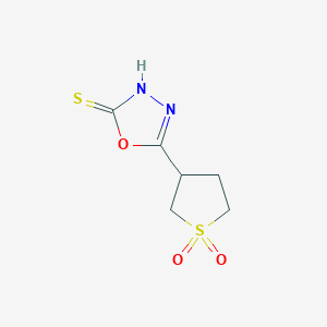 B2364265 5-(1,1-Dioxidotetrahydrothien-3-yl)-1,3,4-oxadiazole-2-thiol CAS No. 869464-89-1