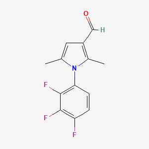 2,5-dimethyl-1-(2,3,4-trifluorophenyl)-1H-pyrrole-3-carbaldehyde