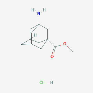 molecular formula C12H20ClNO2 B2364269 Methyl 3-aminoadamantane-1-carboxylate Hydrochloride CAS No. 80110-35-6