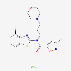 N-(4-fluorobenzo[d]thiazol-2-yl)-3-methyl-N-(3-morpholinopropyl)isoxazole-5-carboxamide hydrochloride